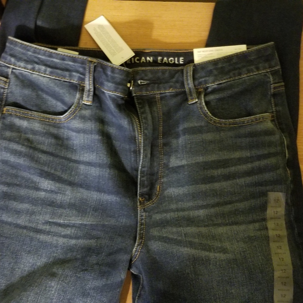 AE super high rise jeggings